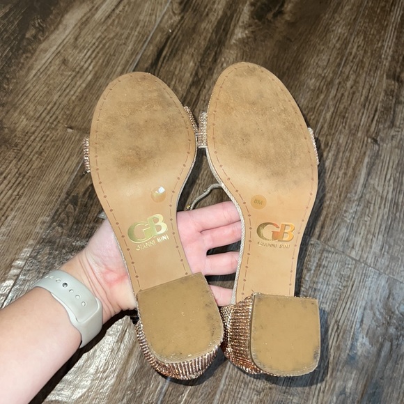 Gold Rhinestone Heels - Picture 3 of 4